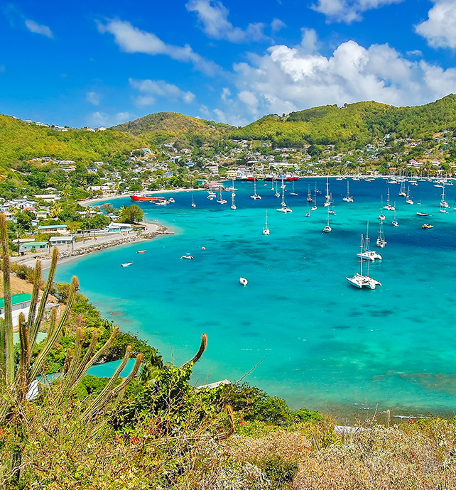 Bequia Island in the Caribbean